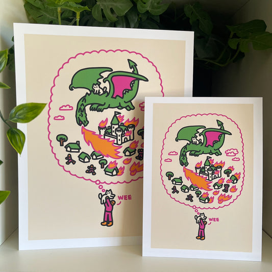 "Dragon Ride" Art Print