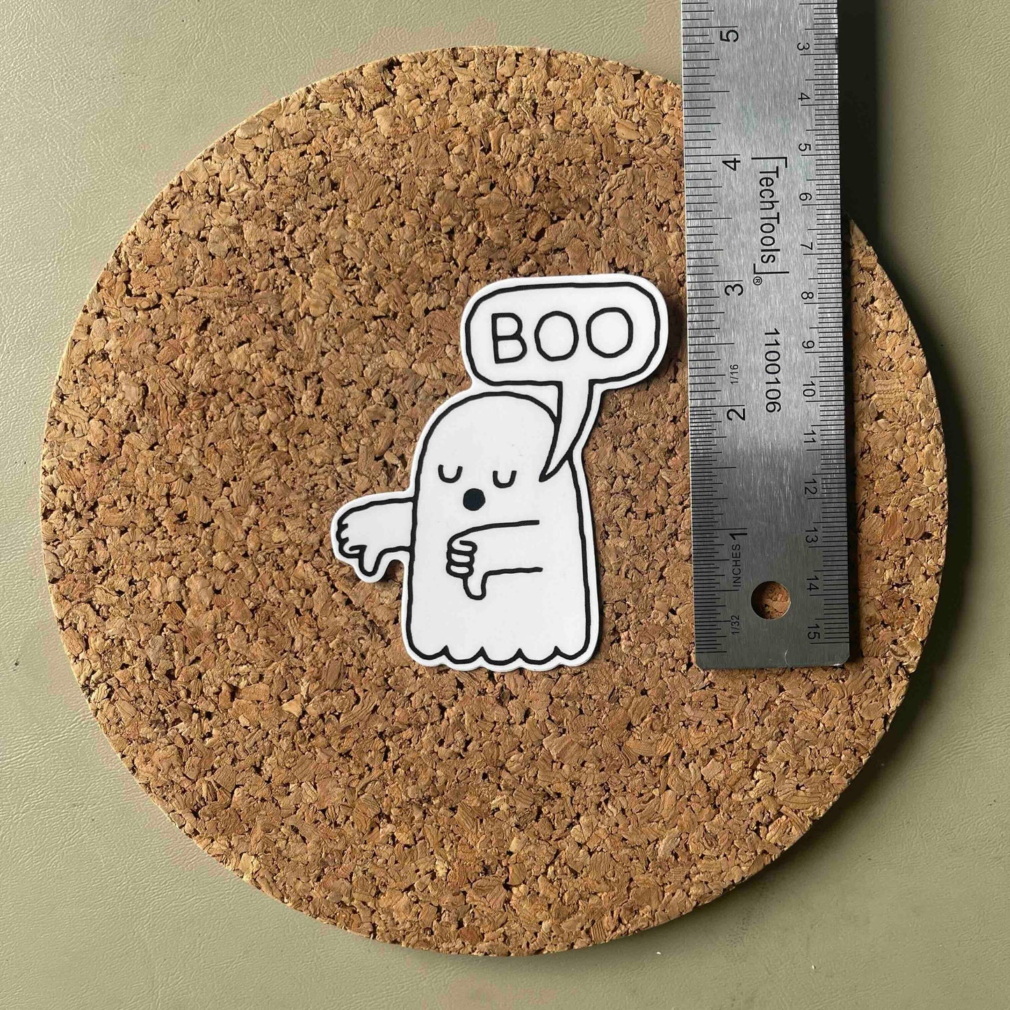 "Ghost of Disapproval" Vinyl Sticker