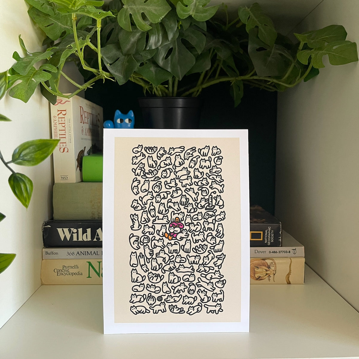 "100 Cats" Art Print
