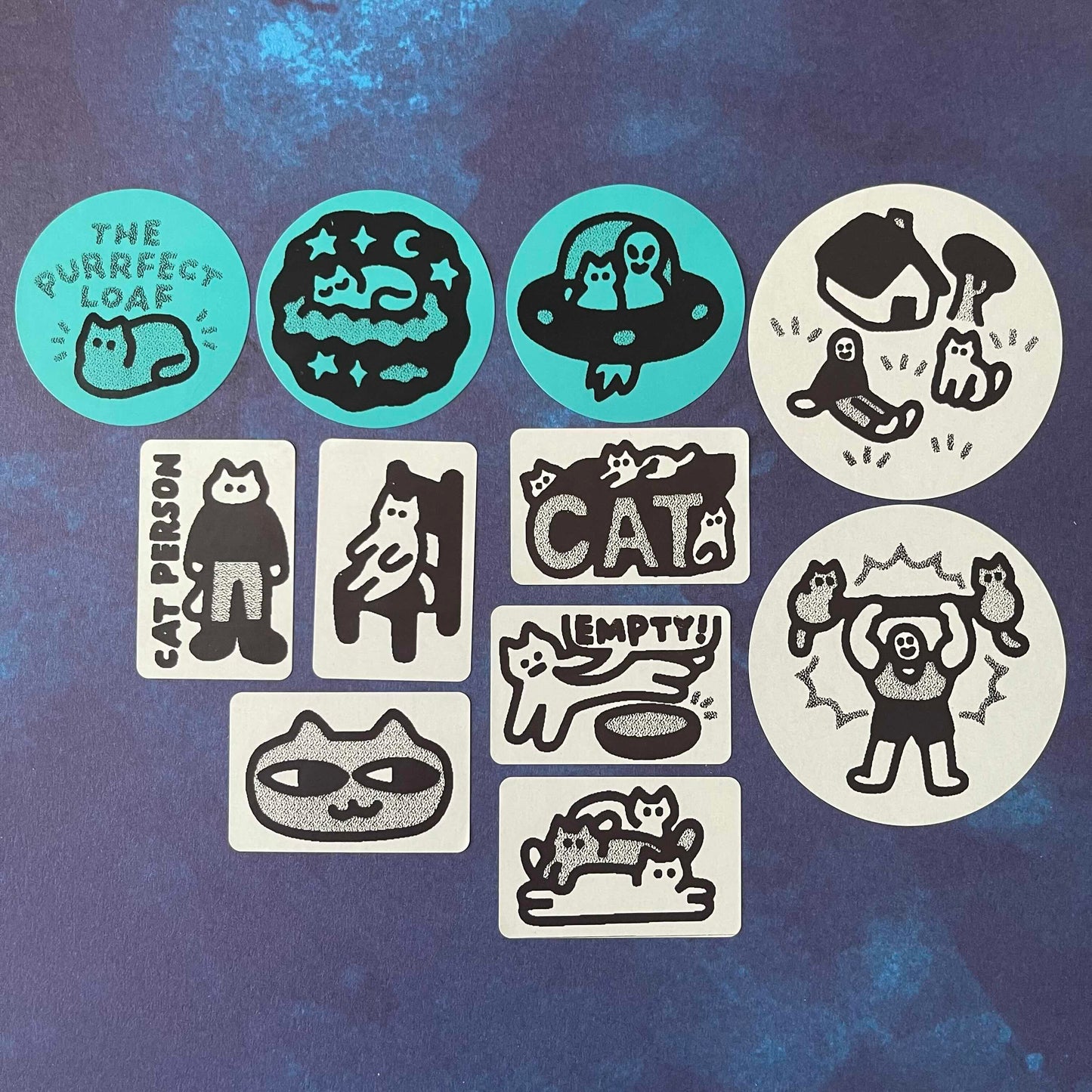 "CATS" Thermal Sticker Pack