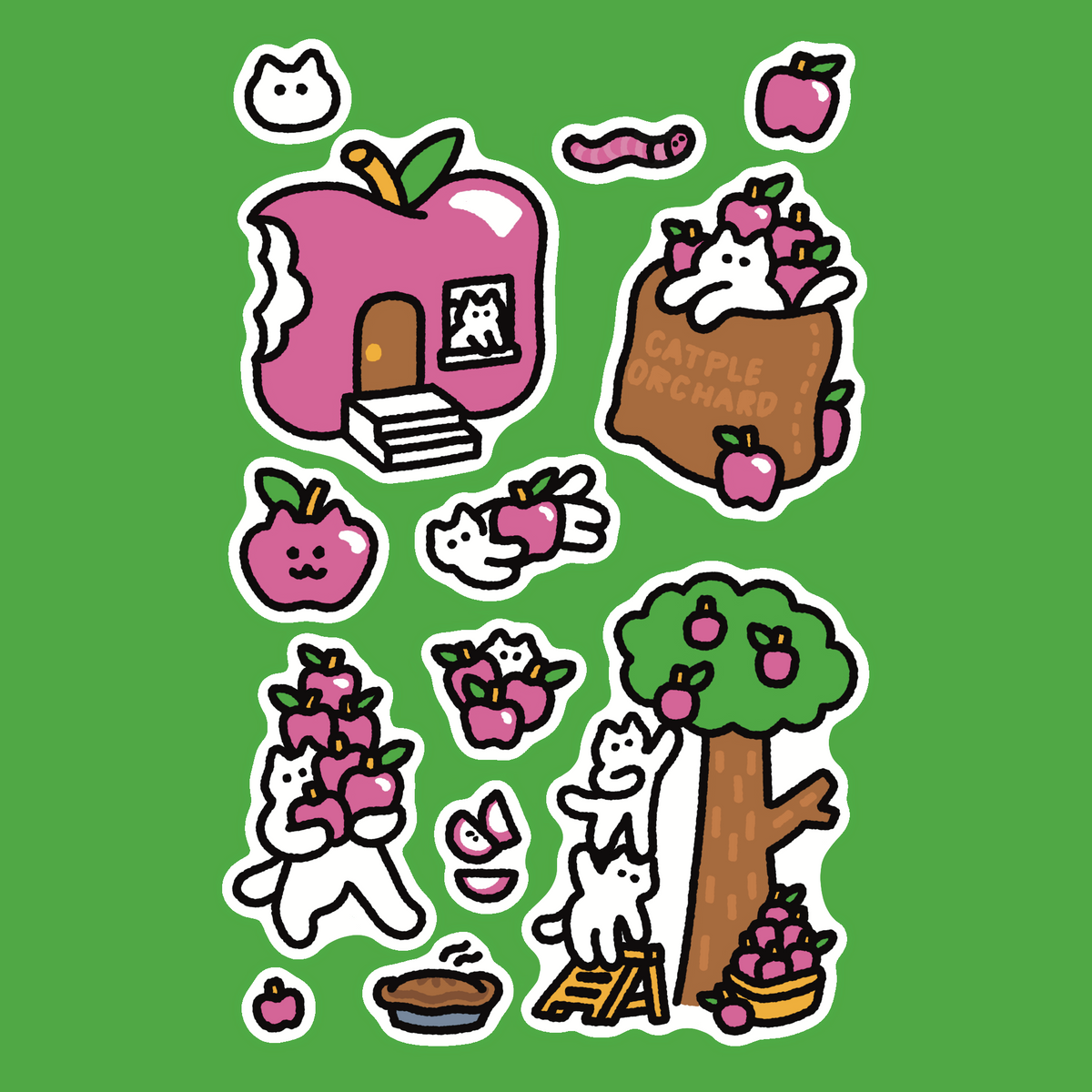 "Catples" Sticker Sheet