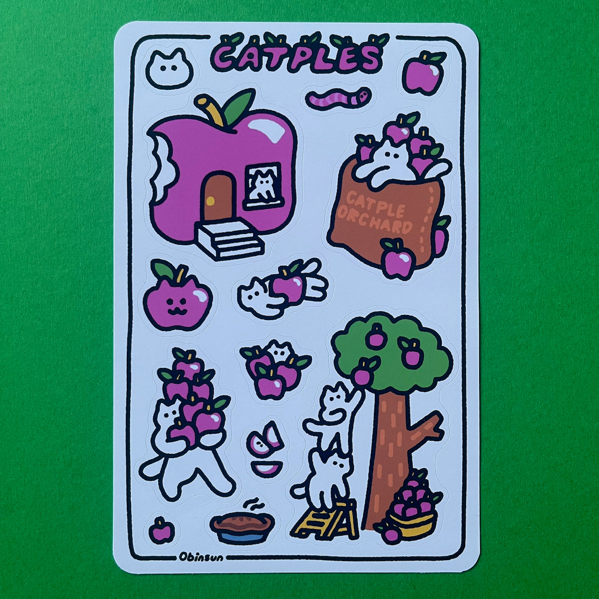 "Catples" Sticker Sheet