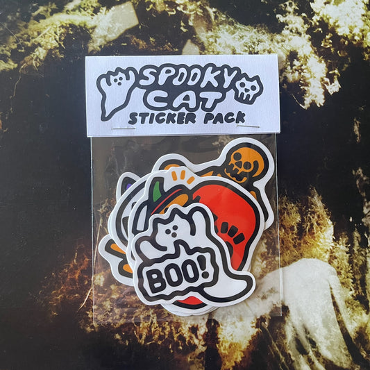 "Spooky Cat" Vinyl Sticker Pack