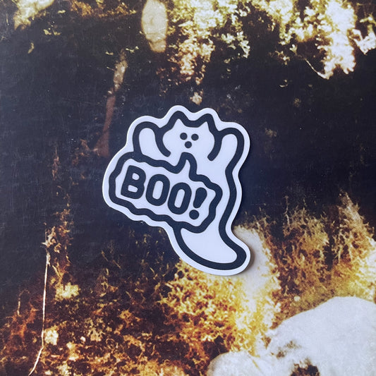 "Ghost Cat" Vinyl Sticker