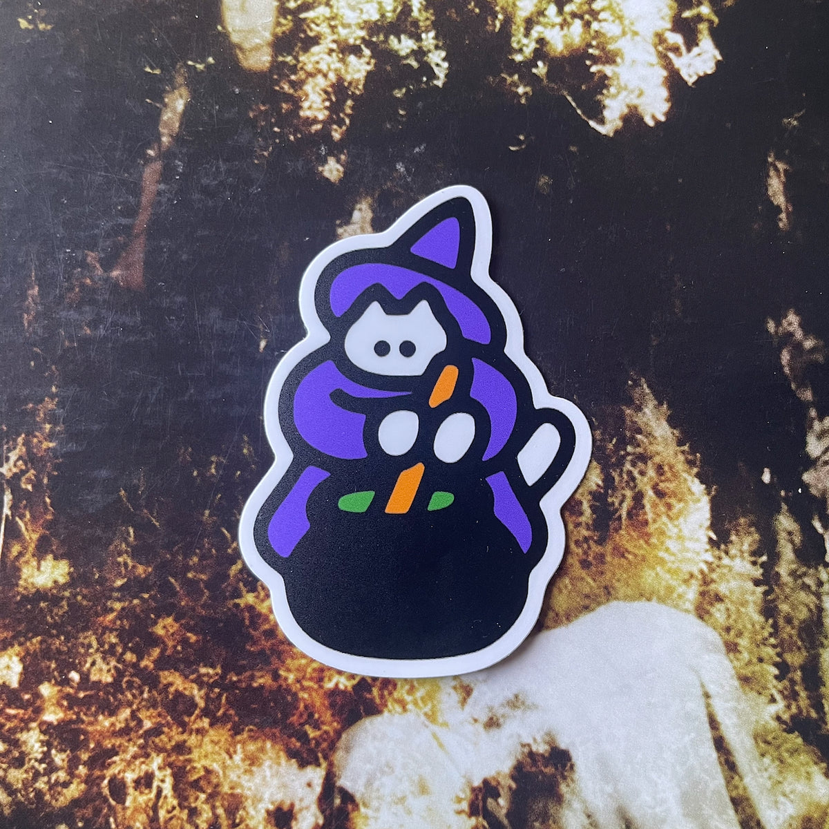 "Witch Cat" Vinyl Sticker
