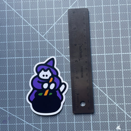"Witch Cat" Vinyl Sticker