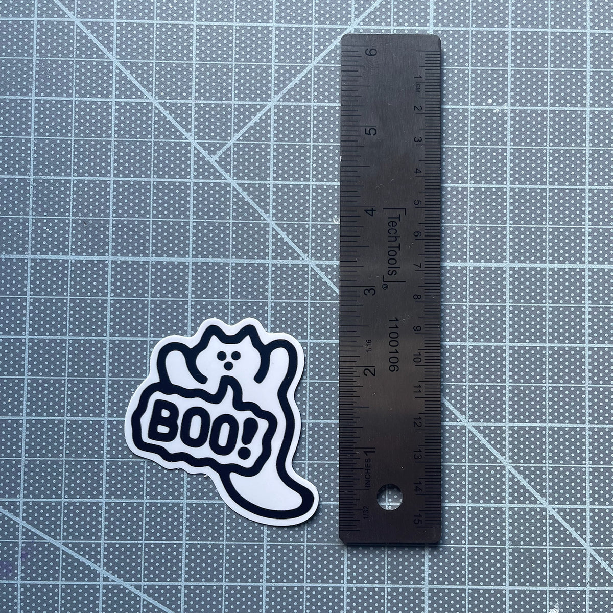 "Ghost Cat" Vinyl Sticker