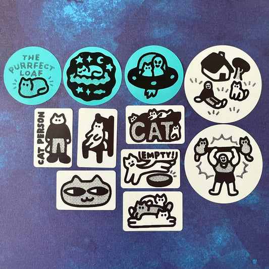 "CATS" Thermal Sticker Pack