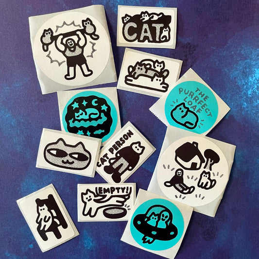 "CATS" Thermal Sticker Pack