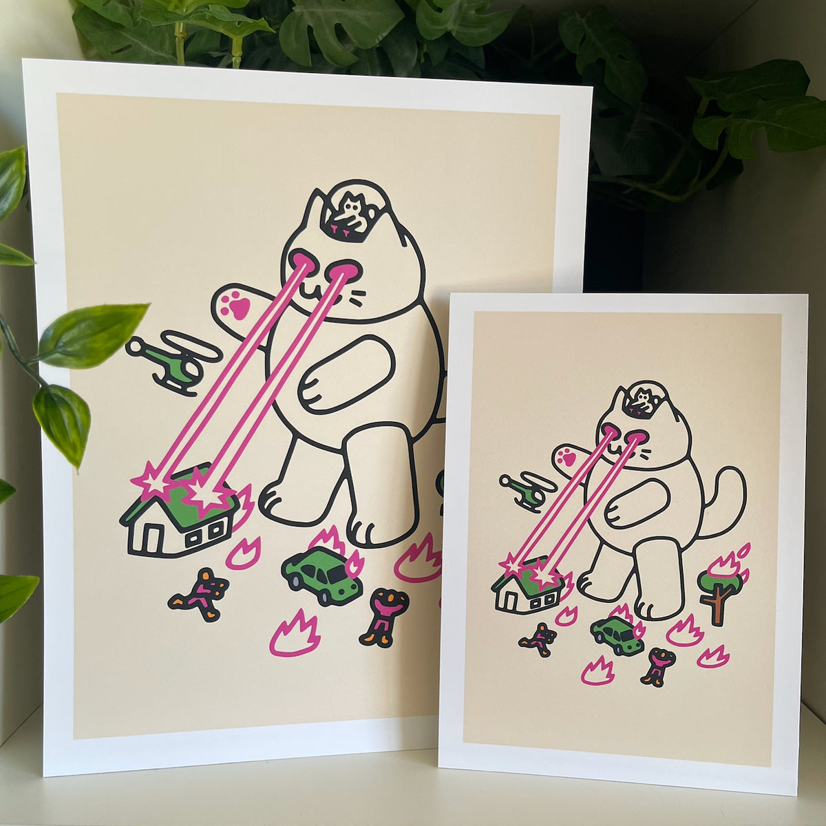 "Cat Mech" Art Print