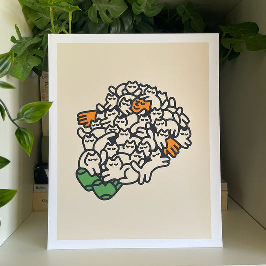 "Cat Nap" Art Print