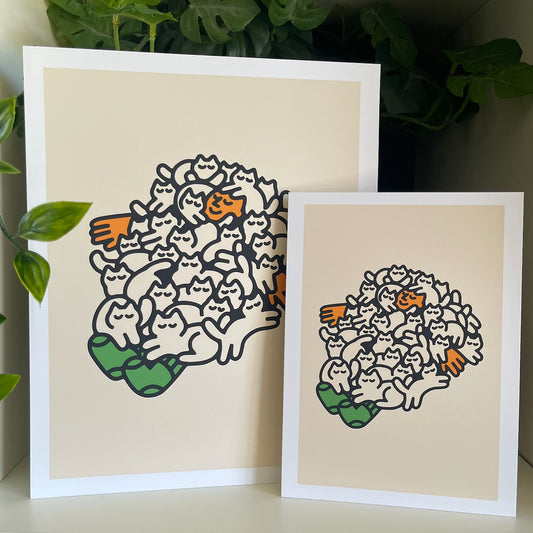 "Cat Nap" Art Print