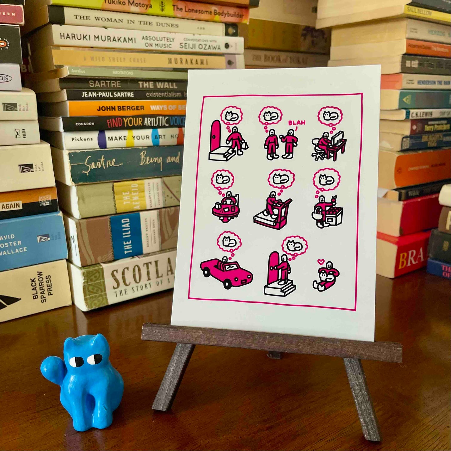 "Day in the Life of a Cat Person" Print