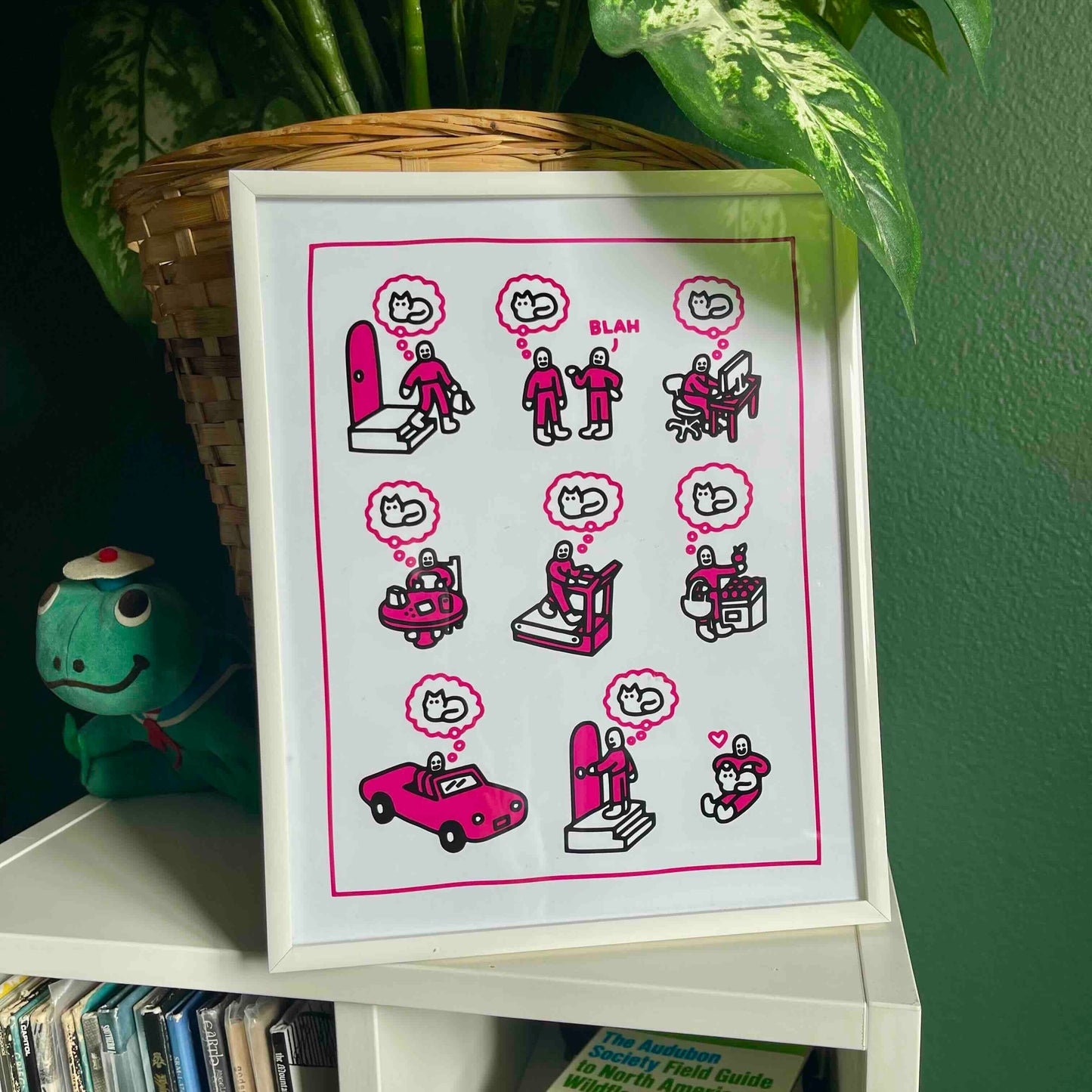 "Day in the Life of a Cat Person" Print