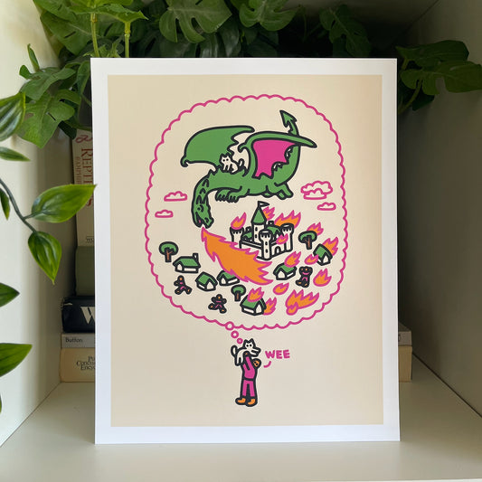 "Dragon Ride" Art Print