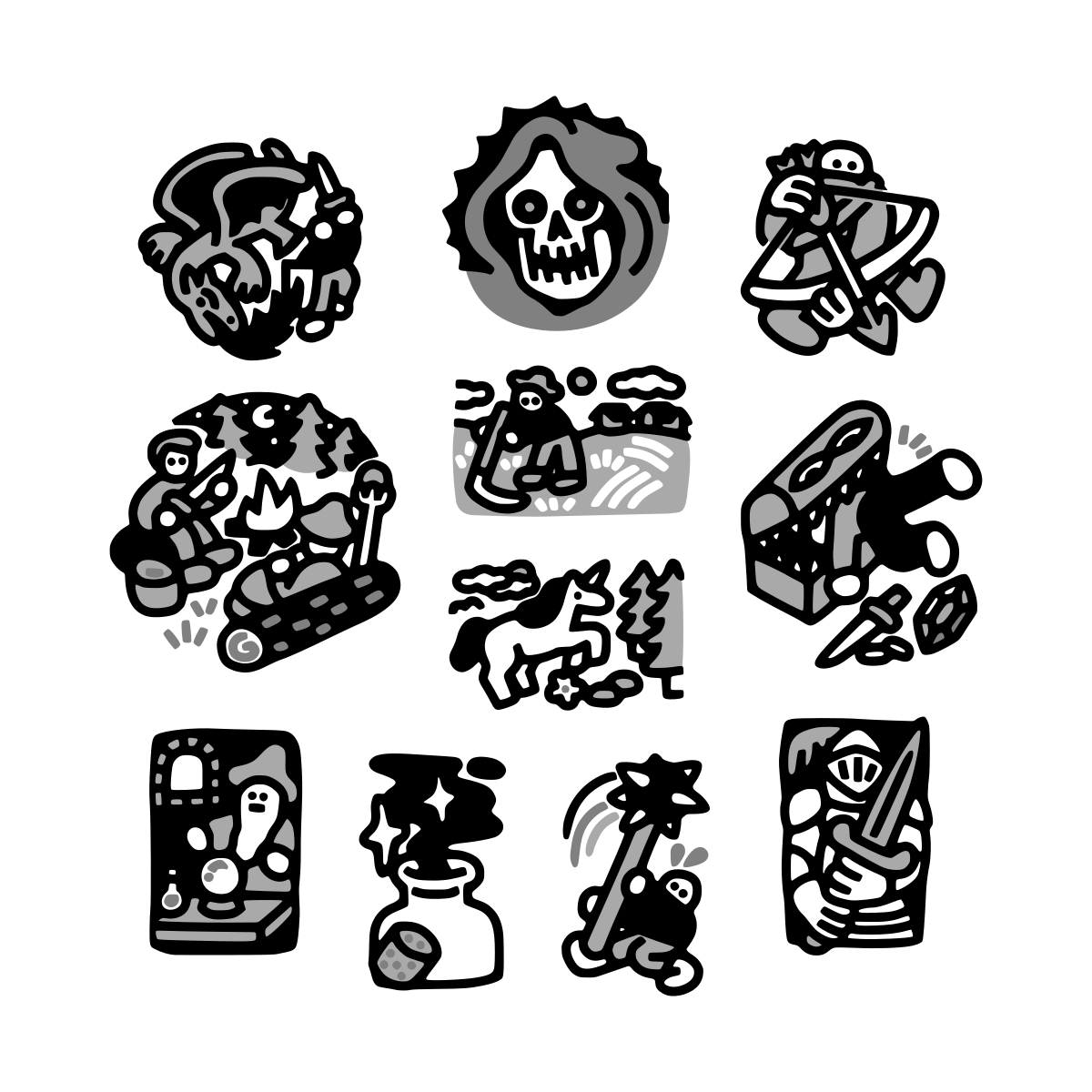 "FANTASY" Thermal Sticker Pack